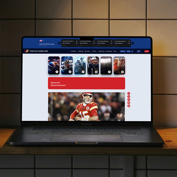 Figma design with the title 'Sports website design & development'