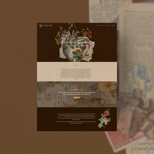 Spiritual design with the title 'Embodiment Medicine'