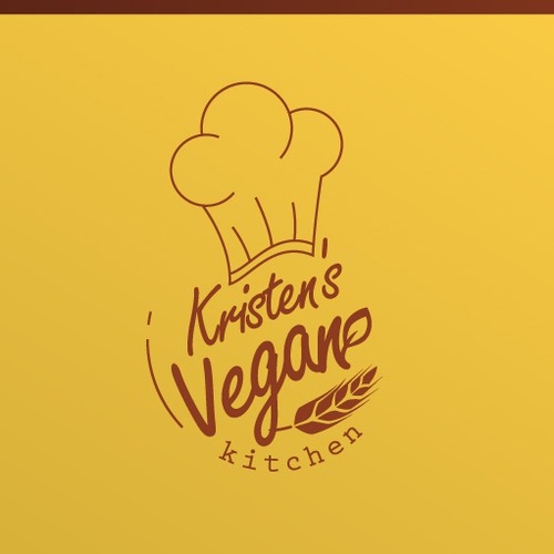 Chief logo with the title 'Kristen's vegan kitchen '