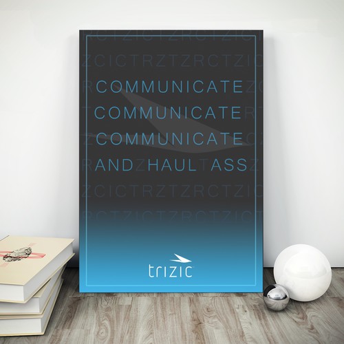 Canvas design with the title 'Canvas Art Trizic Poster'