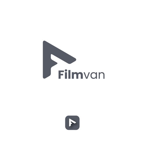 Video production logo with the title 'Logo design for a mobile film studio'