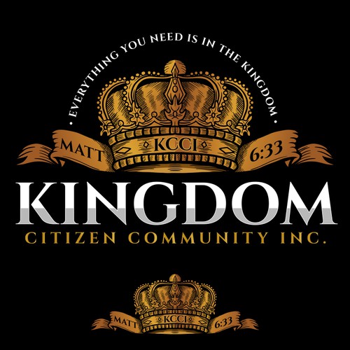 Crown brand with the title 'KINGDOM CITIZEN COMMUNITY INC (KCC)'