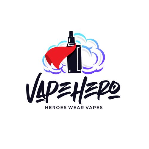 Vapor logo with the title 'VapeHero Logo'