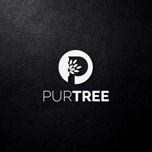 Pure logo with the title 'Natural health product logo'