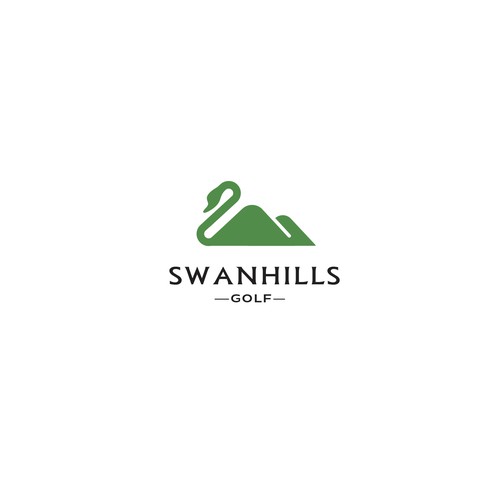 Swan logo with the title 'Swan Hills  Golf'