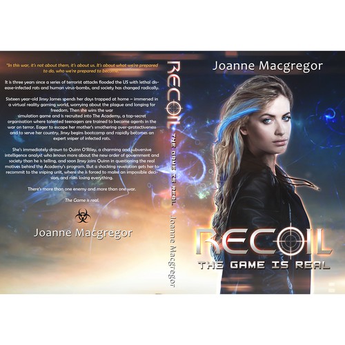 Fantasy book cover with the title 'Book Cover - Recoil'