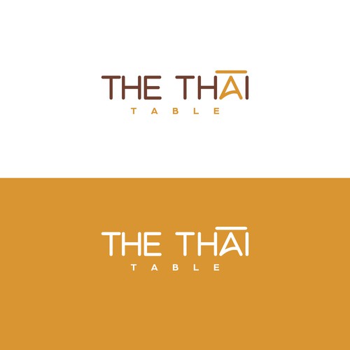 Farm-to-table logo with the title 'The Thai Table Logo'