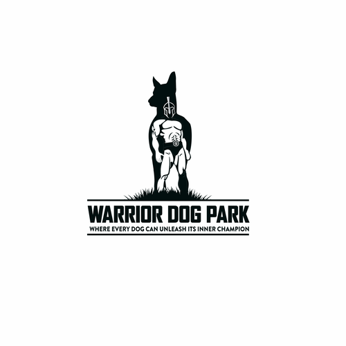 Championship logo with the title 'Warrior Dog Park'