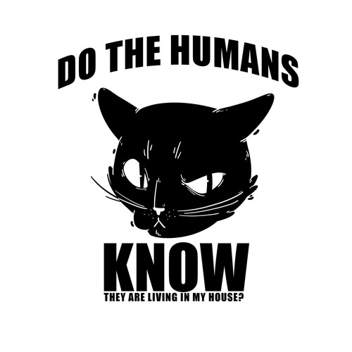 Portrait t-shirt with the title 'Cat portrait'