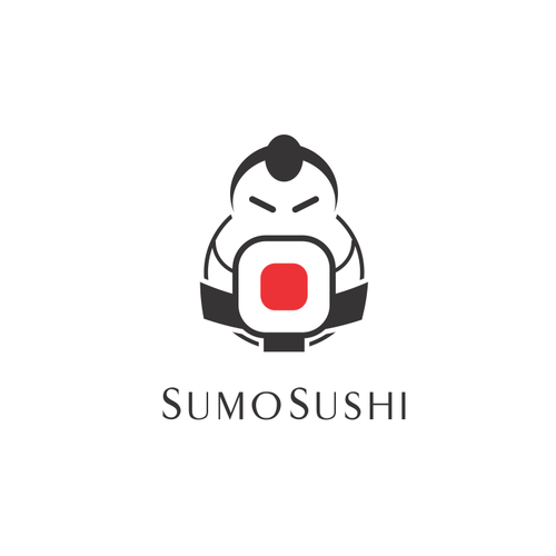 Sushi bar logo with the title 'sumo sushi'