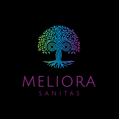 Infinity design with the title 'Meliora Sanitas'