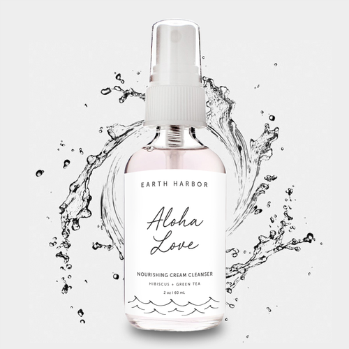 Simple label with the title 'Hand Written Wave'