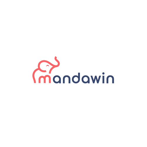 Giant design with the title 'Wordmark logo for Mandawin'