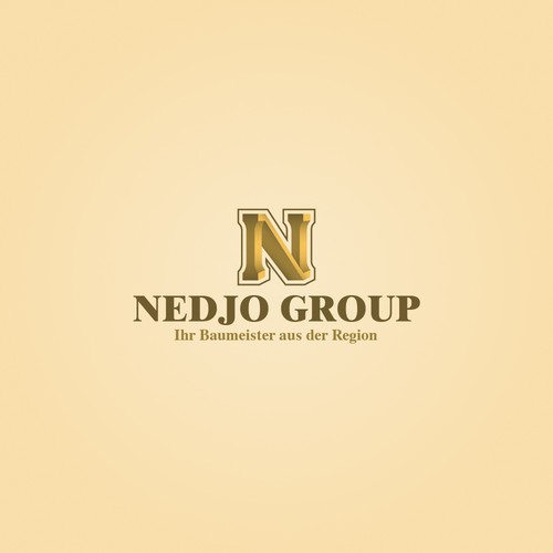 Concrete design with the title 'Logo Concept for Nedjo Group'