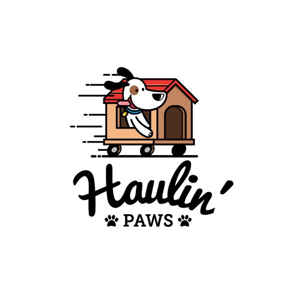 Moving logo with the title 'Logo for Pet Transport Company'