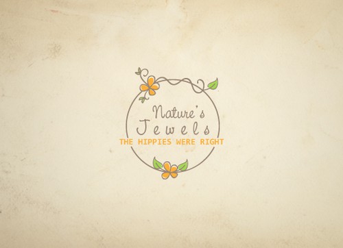 Hippie logo with the title 'Create a hip, fun design for a new organic skin care line!!'