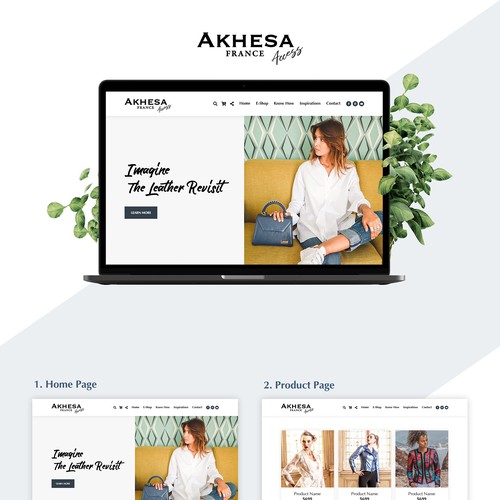 Clothing website with the title 'Akhesa-Access'