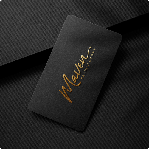 Script font design with the title 'Maven Search Group'