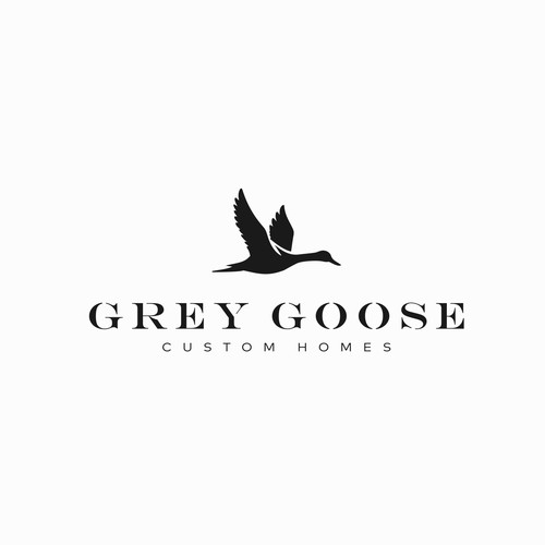 Goose design with the title 'Create a recognisable brand for luxury custom home builder'