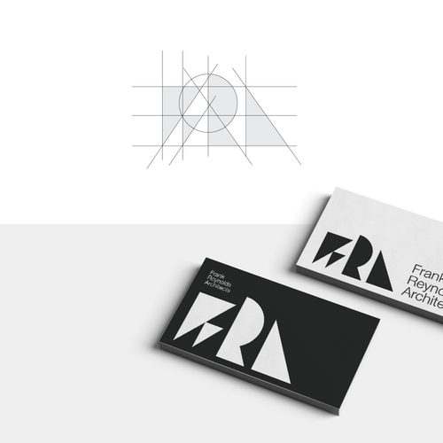 Letterhead design with the title 'FRA, Frank Reynolds Architects Logo and Brand Identity Design'