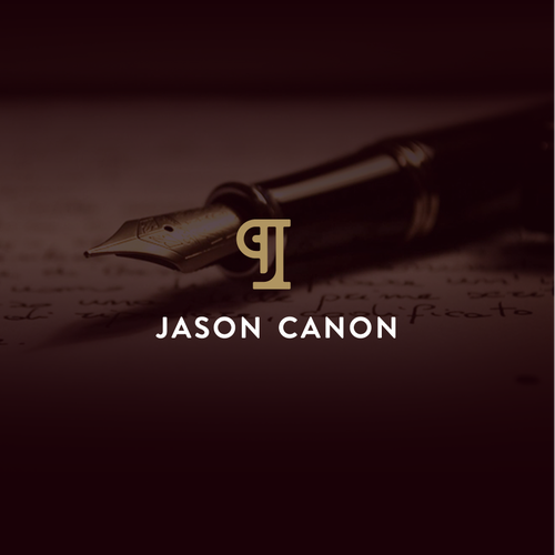 Writer logo with the title 'Clever monogram for writer and editor.'