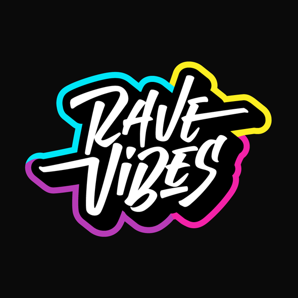 Streetwear design with the title 'Logo design for Rave clothing brand'