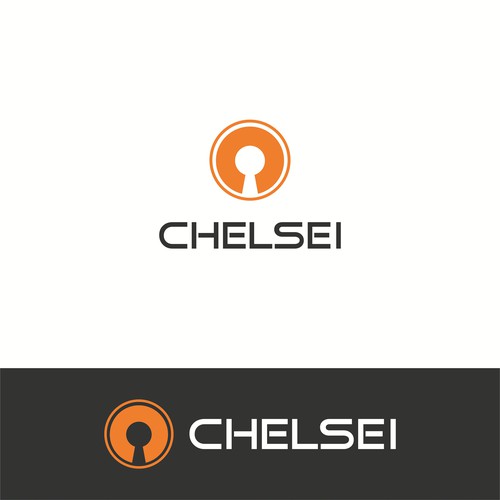 Keyhole logo with the title '"Chelsei" logo for Chelsei Business & Consulting'