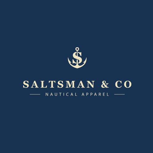 Naval logo with the title 'Nautical Apparel Logo'
