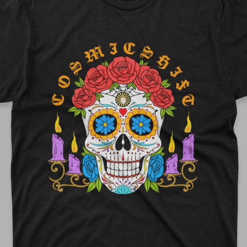 Halloween t-shirt with the title 'halloween design'