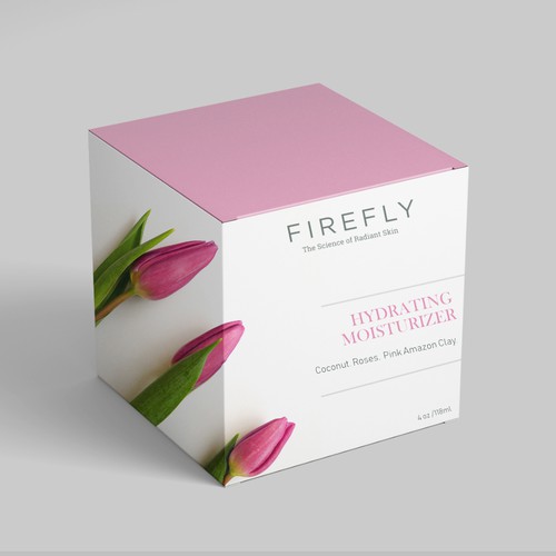 Lotion packaging with the title 'Moisturizer package design concept'