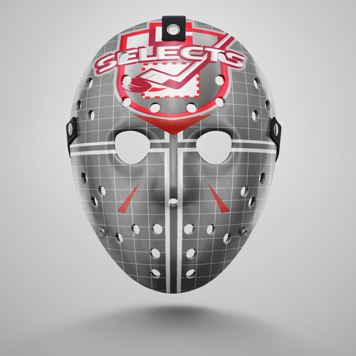 Hockey stick logo with the title 'Bold & Fun Hockey Logo'