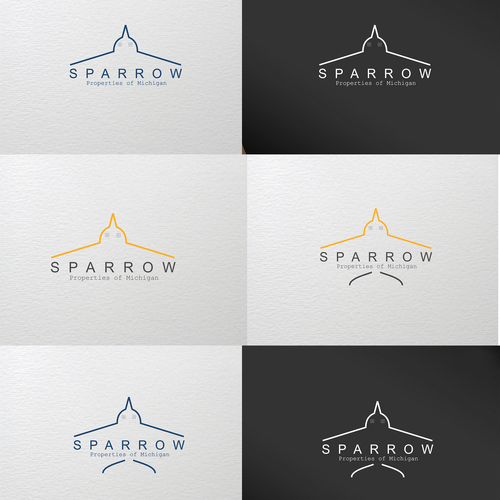 Sparrow logo with the title 'logo concept for sparrow'