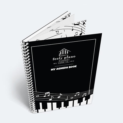 Spiral design with the title 'Professional and Creative Music School Agenda'
