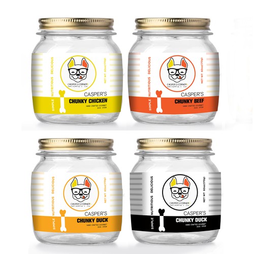 Labeled Snack Jars Design Ideas