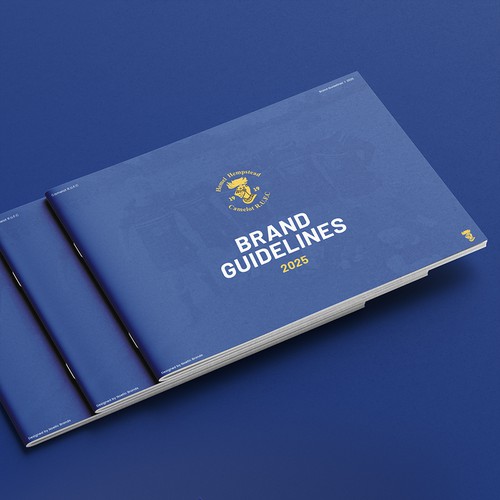 Style guide design with the title 'Club Brand Guidelines'