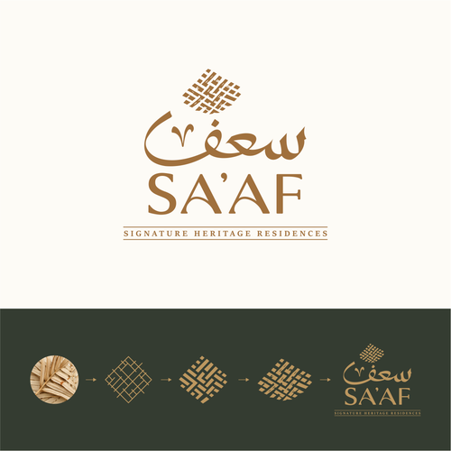 Arabic logo with the title 'Luxury Arabic-Inspired Logo for Real Estate Brand “SAAF”'