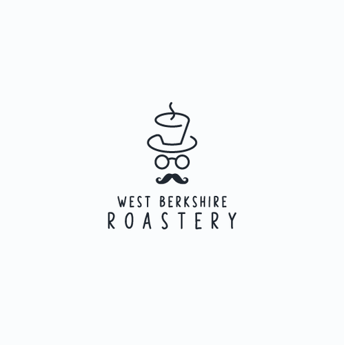 Simple logo with the title 'coffee head logo'