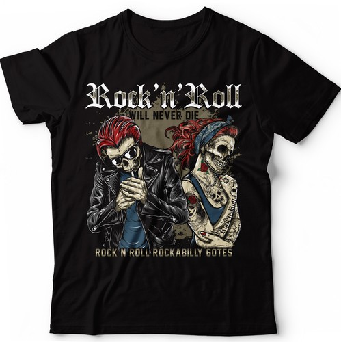 Rock and roll store band t shirts