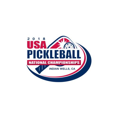Championship logo with the title 'USA Pickleball National Championships'