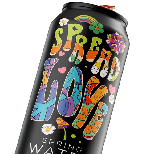 Logo label with the title 'Spring Water '