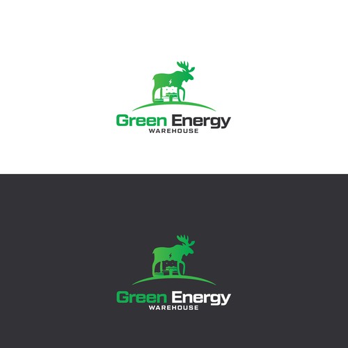 Moose logo with the title 'Green Energy Warehouse'