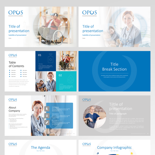 Master design with the title 'PowerPoint Template Presentation'