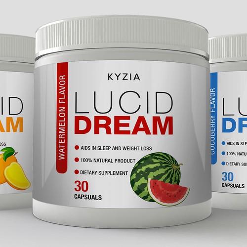 Unique label with the title 'Supplement Bottle Label'