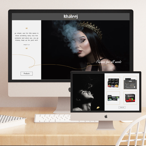 Sophisticated website with the title 'Elegant Website Design'