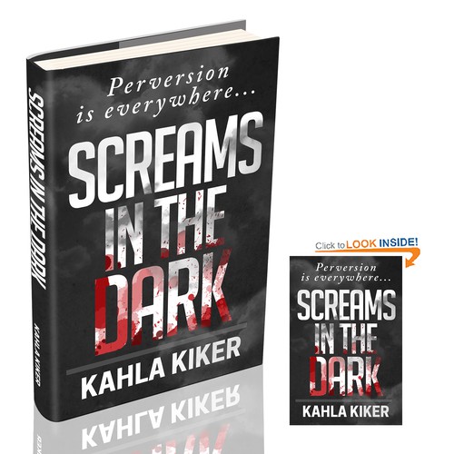 Bold book cover with the title 'Minimal Bold thriller bloody cover'