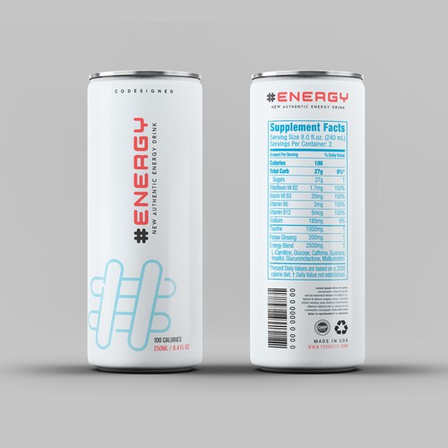 energy drinks labels