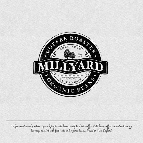 Coffee brand with the title 'Logo design'