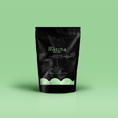 Simple label with the title 'Zenji Matcha Label '