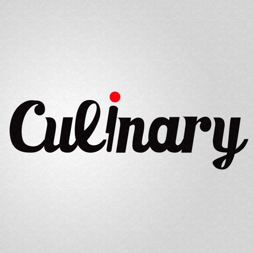 Black and red logo with the title 'Logo for GetCulinary - startup for teaching you how to cook'