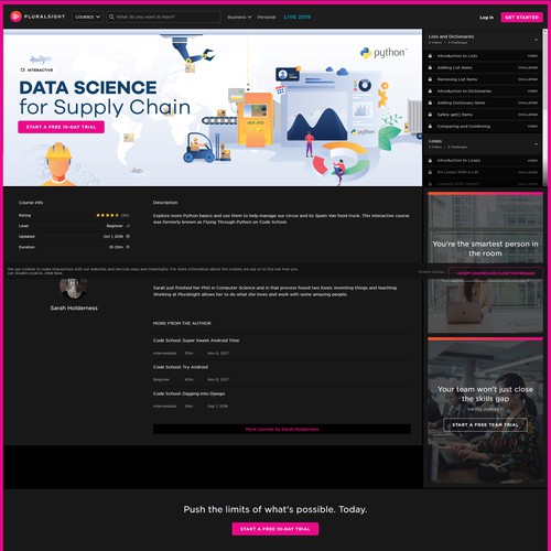 Python design with the title 'Course Hero Image'